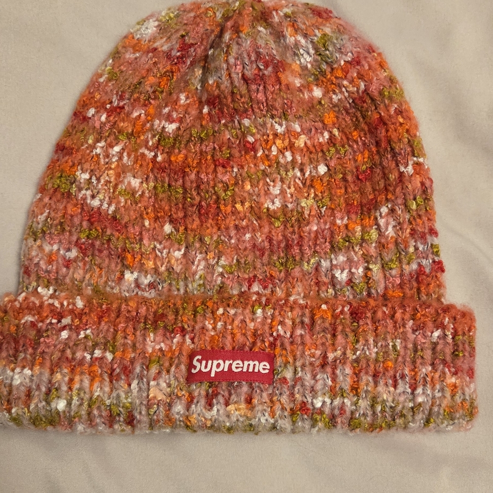 Supreme Space Dye Knit Beanie Red